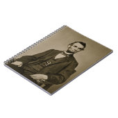 Portret van Abraham Lincoln (1809-65) (foto) Notitieboek (Linkerzijde)
