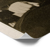 Portret van Abraham Lincoln (1809-65) (foto) Poster (Hoek)