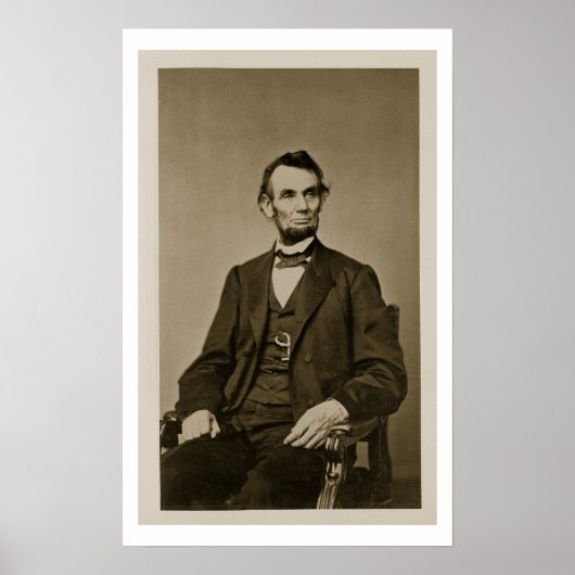 Portret van Abraham Lincoln (1809-65) (foto) Poster (Voorkant)