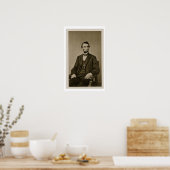 Portret van Abraham Lincoln (1809-65) (foto) Poster (Keuken)