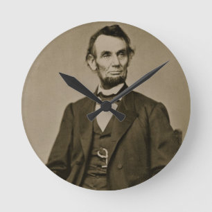 Portret van Abraham Lincoln (1809-65) (foto) Ronde Klok