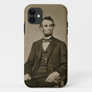 Portret van Abraham Lincoln (1809-65) (zwart-wit f Case-Mate iPhone Case