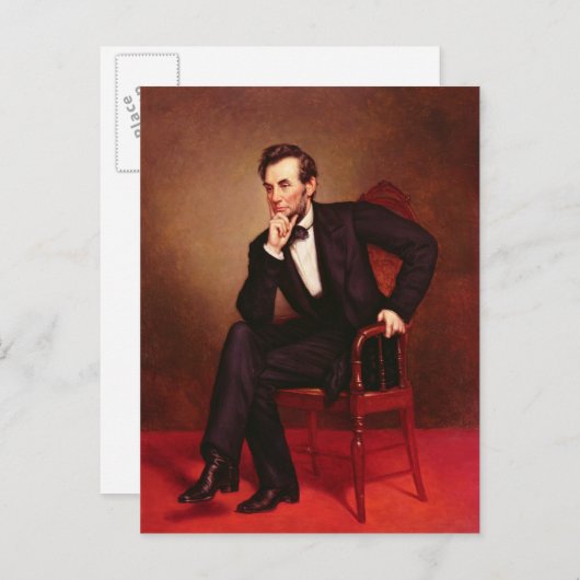 Portret van Abraham Lincoln Briefkaart (Voorkant / Achterkant)