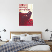 Portret van Abraham Lincoln Canvas Afdruk (Insitu (Slaapkamer))