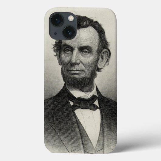  portret van Abraham Lincoln Case-Mate iPhone Case (Achterkant)