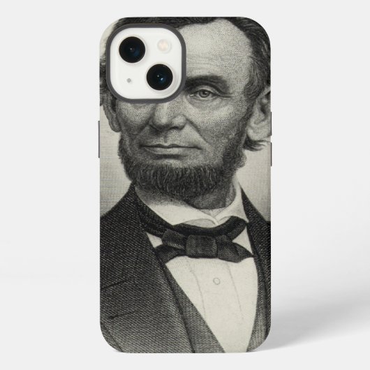 portret van Abraham Lincoln iPhone Hoesje (Achterkant)
