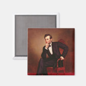 Portret van Abraham Lincoln Magneet (Voorkant / Achterkant)