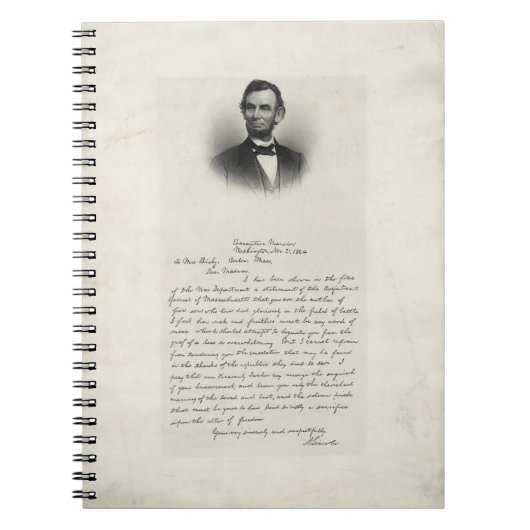 portret van Abraham Lincoln Notitieboek (Voorkant)