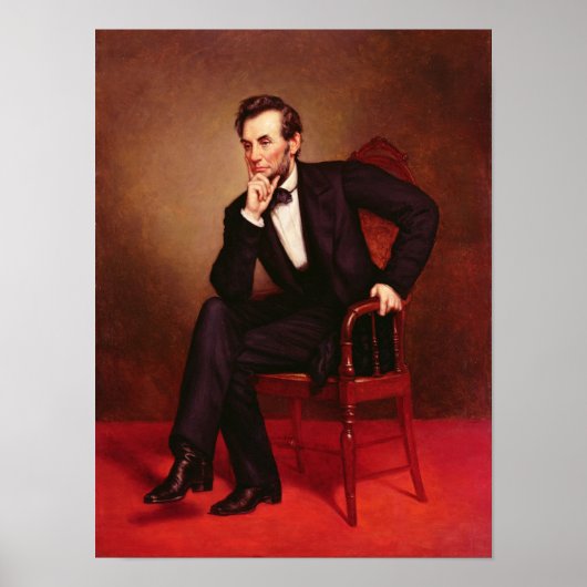 Portret van Abraham Lincoln Poster (Voorkant)