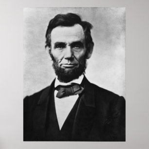 Portret van Abraham Lincoln Poster