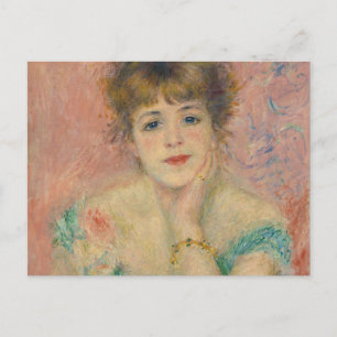 Portret van actrice Jeanne Samary, Auguste Renoir Briefkaart