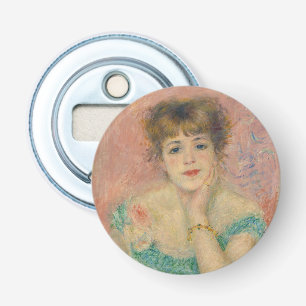 Portret van actrice Jeanne Samary, Auguste Renoir Button Flesopener
