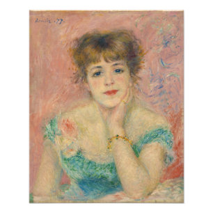 Portret van actrice Jeanne Samary, Auguste Renoir Foto Afdruk