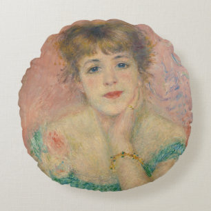Portret van actrice Jeanne Samary, Auguste Renoir Rond Kussen