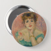 Portret van actrice Jeanne Samary, Auguste Renoir Ronde Button 4,0 Cm (Voorkant /achterkant)