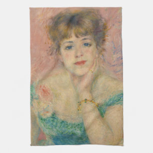 Portret van actrice Jeanne Samary, Auguste Renoir Theedoek