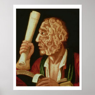 Portret van Adam (olie) Poster