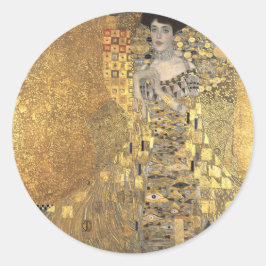 Portret van Adele Bloch-Bauer 1, Klimt Art Ronde Sticker