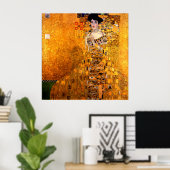 Portret van Adele Bloch-Bauer door Gustav Klimt Poster (Thuiskantoor)