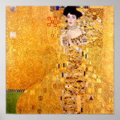Portret van Adele Bloch-Bauer door Gustav Klimt Poster (Voorkant)
