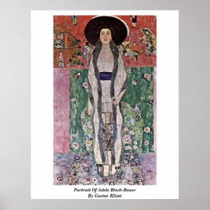 Portret van Adele Bloch-Bauer door Gustav Klimt Poster