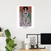 Portret van Adele Bloch-Bauer door Gustav Klimt Poster (Thuiskantoor)