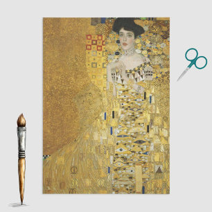 Portret van Adele Bloch-Bauer door Gustav Klimt Tissuepapier