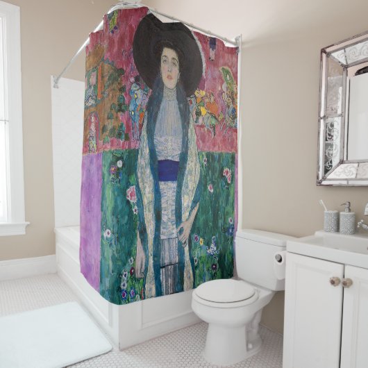Portret van Adele Bloch-Bauer, Gustav Klimt Douchegordijn (In situ)