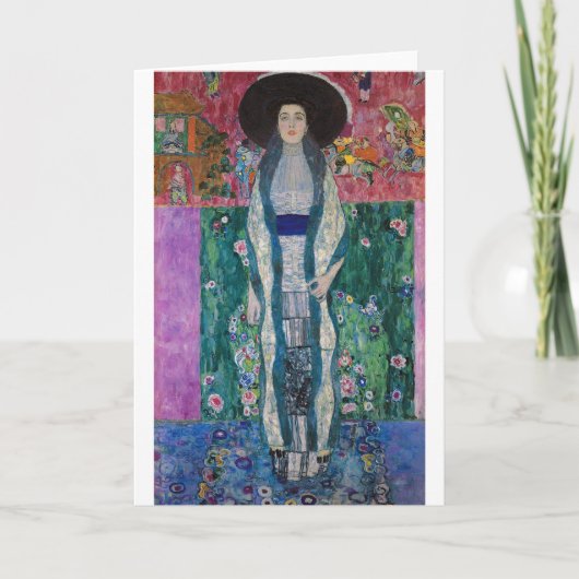 Portret van Adele Bloch Bauer, Gustav Klimt Kaart (Voorkant)