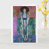 Portret van Adele Bloch Bauer, Gustav Klimt Kaart (Gele Bloem)