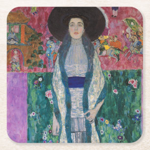 Portret van Adele Bloch Bauer, Gustav Klimt Kartonnen Onderzetters