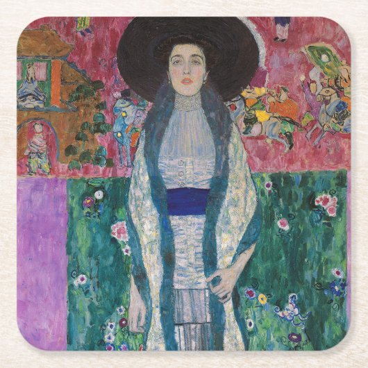 Portret van Adele Bloch Bauer, Gustav Klimt Kartonnen Onderzetters (Voorkant)
