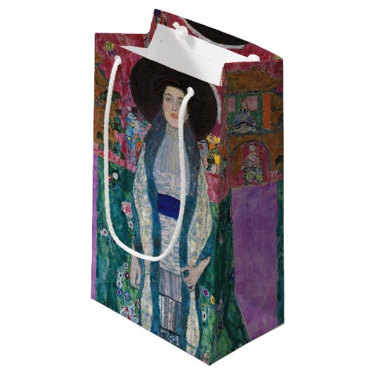 Portret van Adele Bloch Bauer, Gustav Klimt Klein Cadeauzakje (Voorkant Gekanteld)