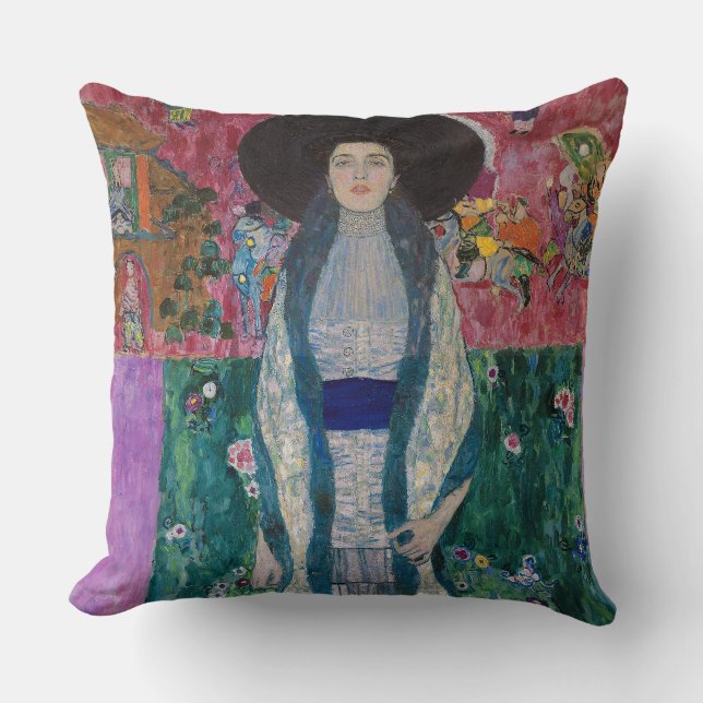 Portret van Adele Bloch Bauer, Gustav Klimt Kussen (Voorkant)