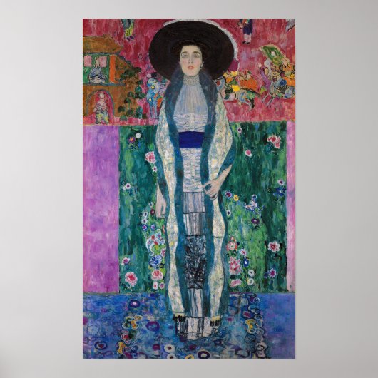 Portret van Adele Bloch Bauer, Gustav Klimt Poster (Voorkant)