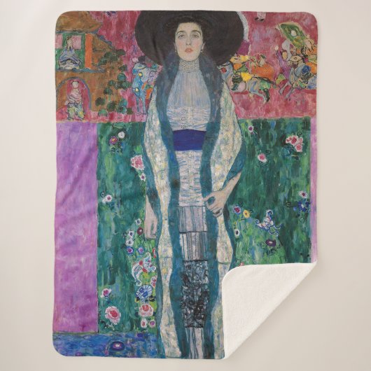 Portret van Adele Bloch Bauer, Gustav Klimt Sherpa Deken (Voorkant)