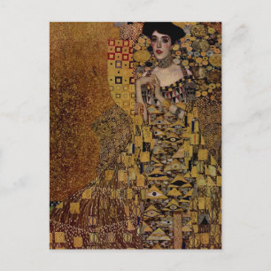 Portret van Adele Bloch-Bauer I Briefkaart