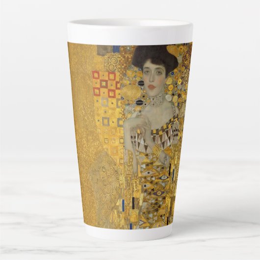 Portret van Adele Bloch-Bauer I door Gustav Klimt Latte Mok (Voorkant)