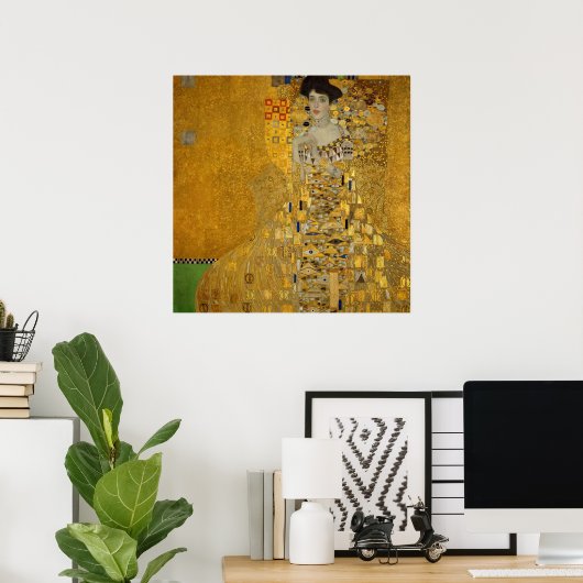 Portret van Adele Bloch-Bauer I door Gustav Klimt Poster (Thuiskantoor)