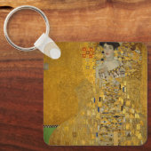 Portret van Adele Bloch-Bauer I door Gustav Klimt Sleutelhanger (Voorkant)