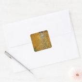 Portret van Adele Bloch-Bauer I door Gustav Klimt Vierkante Sticker (Envelop)