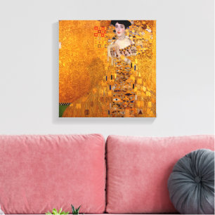 Portret van Adele Bloch-Bauer I door Klimt Canvas Afdruk