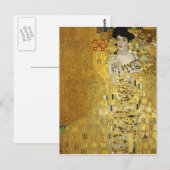 Portret van Adele Bloch-Bauer I - Gustav Klimt Briefkaart (Voorkant / Achterkant)