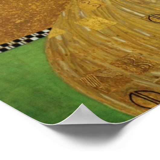 Portret van Adele Bloch-Bauer I - Gustav Klimt Poster (Hoek)