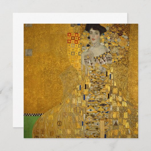 Portret van Adele Bloch-Bauer I van Gustav Klimt (Voorkant / Achterkant)