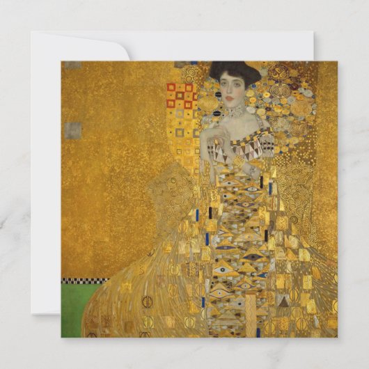 Portret van Adele Bloch-Bauer I van Gustav Klimt (Voorkant)
