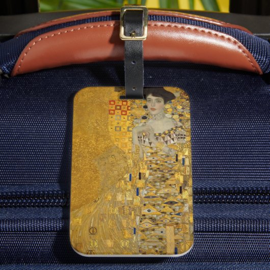 Portret van Adele Bloch-Bauer I van Gustav Klimt Bagagelabel (Voorkant Insitu 2)