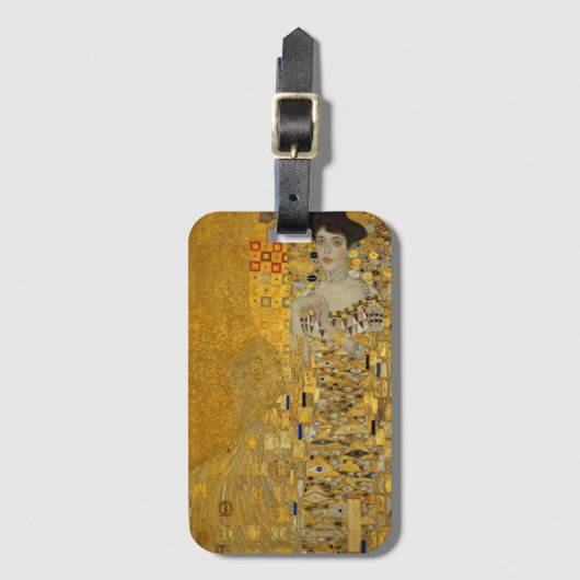 Portret van Adele Bloch-Bauer I van Gustav Klimt Bagagelabel (Voorkant (verticaal))