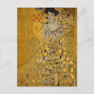 Portret van Adele Bloch-Bauer I van Gustav Klimt Briefkaart