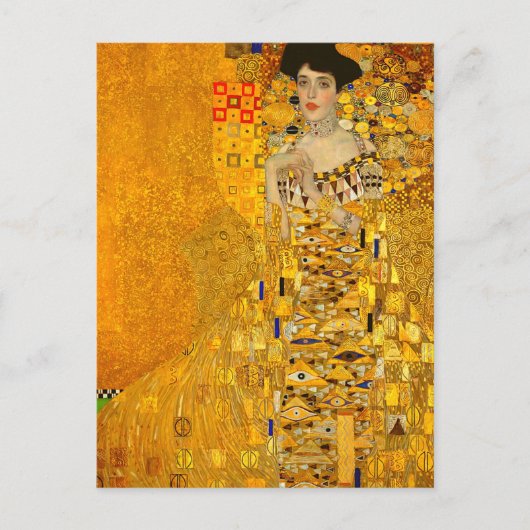 Portret van Adele Bloch-Bauer I van Gustav Klimt Briefkaart (Voorkant)